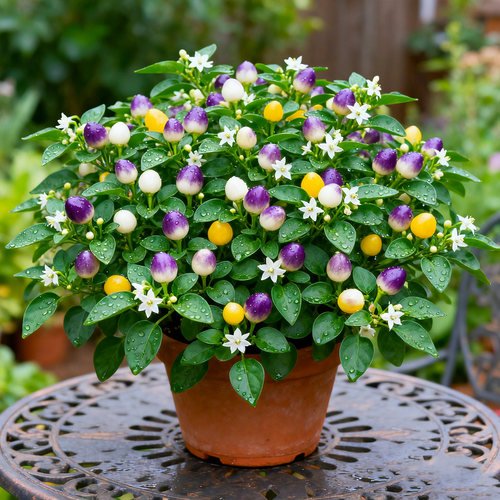 七彩辣椒盆栽带果发货好看好养