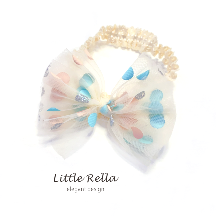 奶油色女童可爱发带不勒头