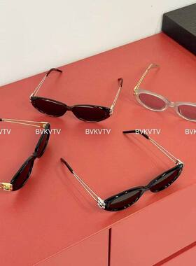 金属复古猫眼黑色太阳镜墨镜