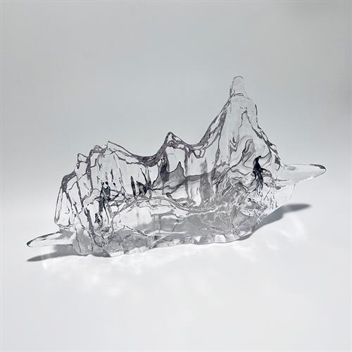 现代透明树脂假山创意家居摆件饰品酒柜客厅玄关样板房软装工艺品