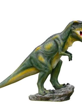 仿真大型恐龙雕塑霸王龙乐园林景区广场户外玻璃钢真动物模型摆件