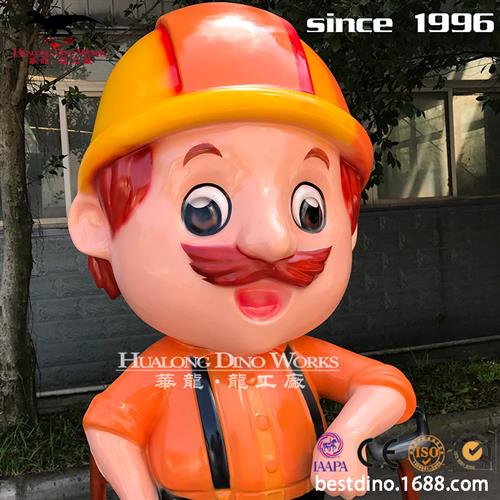 卡通玩偶娃娃玻璃钢模型美陈摆件恐龙厂家从事仿真动物昆虫制作
