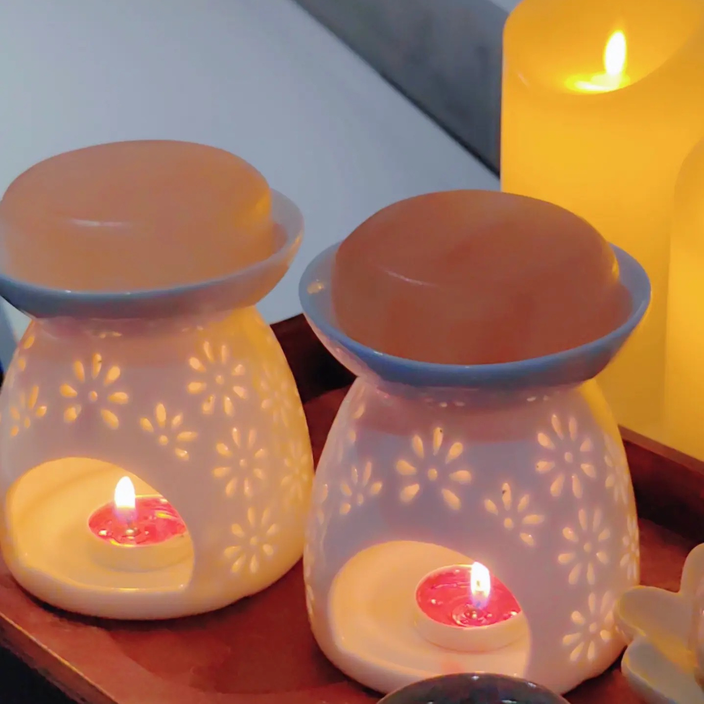 喜马拉雅天然粉晶盐SPA精油按摩盐疗热敷石盐皂放松解压按摩盐石