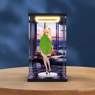 适用BearPanda 小百合兔女郎真丝袜温感漆追视眼亚克力回灯收纳盒