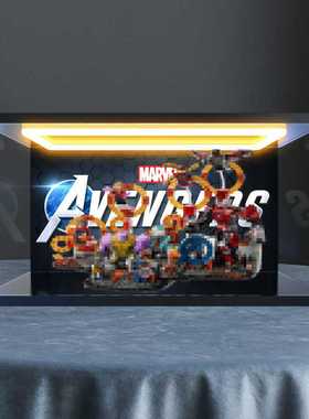 适用积木76323 星战复仇者联盟 终局之战 模型亚克力回灯款收纳盒