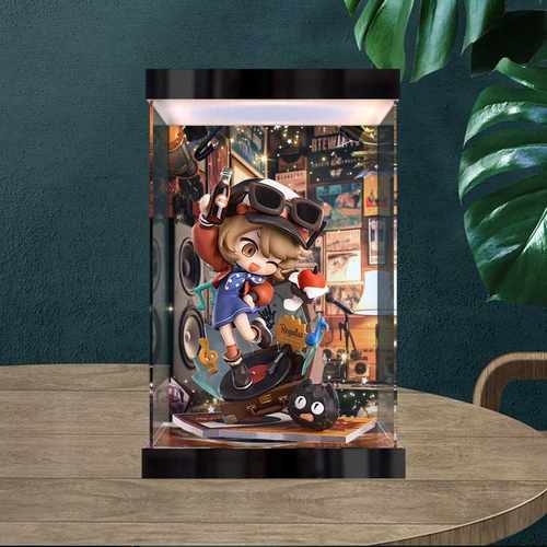 适用 GSC良笑社 Qset+重返未来1999 星锑 手办灯箱款亚克力收纳盒