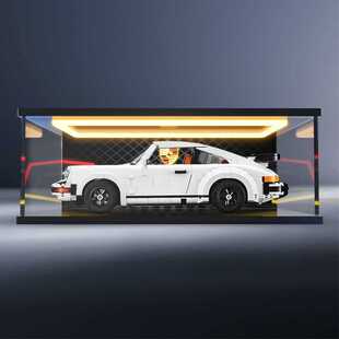 灯光回灯型亚克力展示盒 适用乐高积木10295保时捷911turbo防尘盒