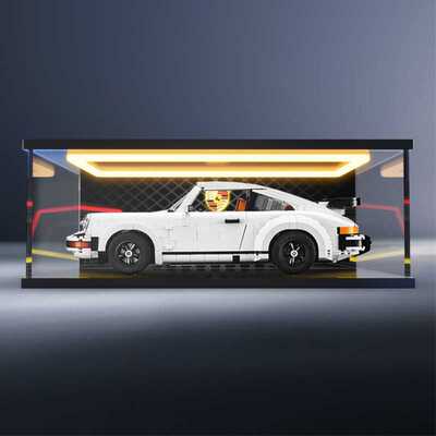 灯光回灯型亚克力展示盒 适用乐高积木10295保时捷911turbo防尘盒