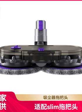 徽曦适用戴森吸尘器配件拖把头v10slimv12slim紫色拖把擦地机刷头