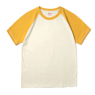 Risk T恤男 撞色拼接复古打底衫 体恤阿美咔叽 Rider美国棉插肩短袖