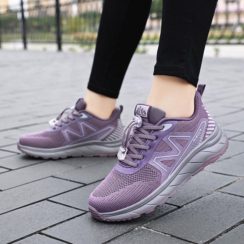 秋款运动鞋女中老年妈妈鞋防滑软底舒适健步鞋飞织透气老北京布鞋,女鞋,健步鞋,淘宝优惠券,粉丝福利购,淘宝优惠卷