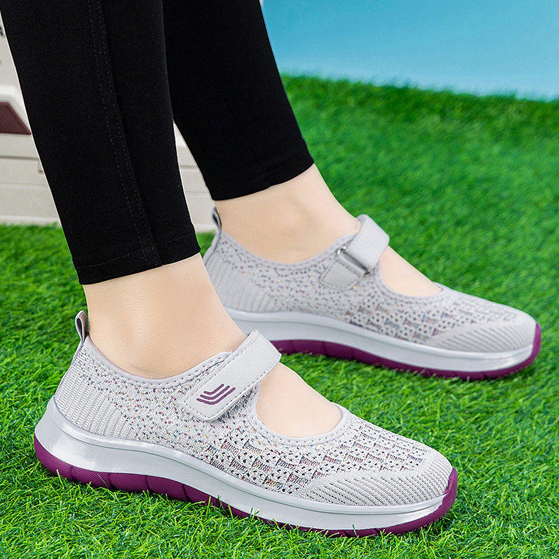 老人鞋女2025新款夏季透气网面妈妈凉鞋大脚骨拇指外翻专用运动鞋,女鞋,时尚休闲鞋,淘宝优惠券,粉丝福利购,淘宝优惠卷