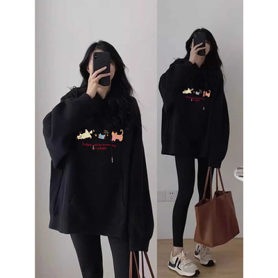 加绒卫衣女款2025新款爆款