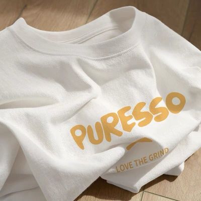 纯棉白色t恤女正肩高级感上衣