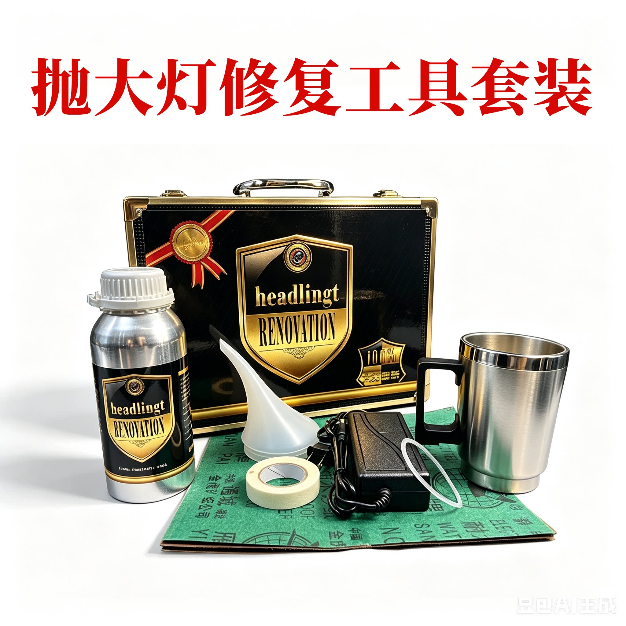 汽车大灯修复翻新镀膜液灯罩修复