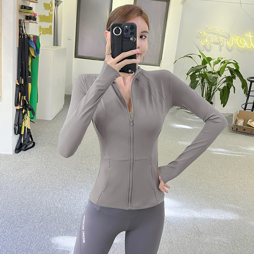简可莉运动外套女立领拉链健身服