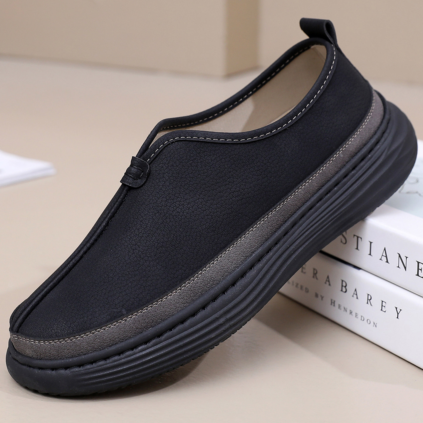 2026新老北京国潮布鞋超轻软底新中式禅修居士汉服百搭复古潮鞋男