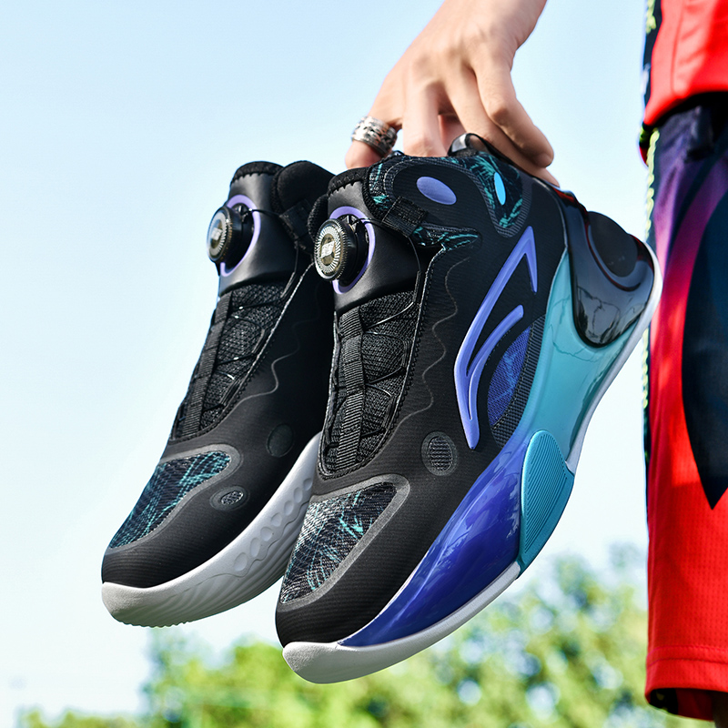 高品质驭帅17篮球鞋男款2025新款旋转纽扣运动鞋夜光透气实战球鞋