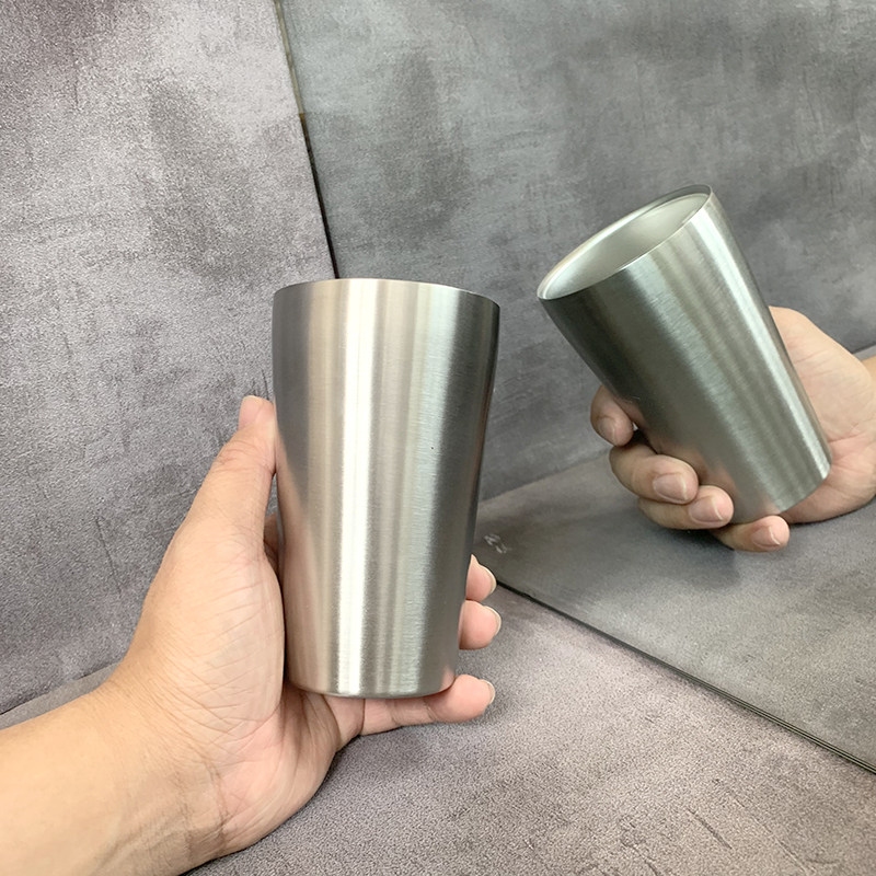304不锈钢双层隔热随身啤酒杯
