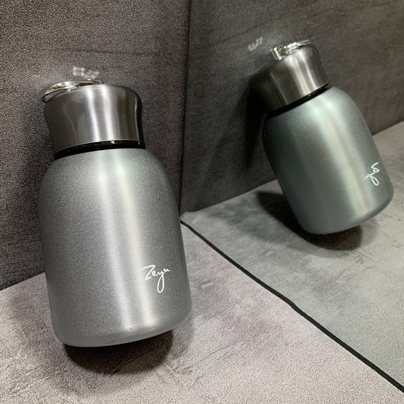 简约磨砂保温杯日式韩版ins风咖啡杯子小胖丁随手杯304不锈钢茶杯