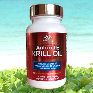 美国原装南极磷虾油纽海尔斯Antarctic krill oil 60粒 含虾青素