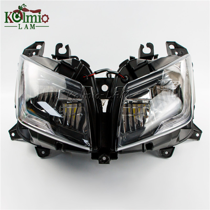 雅马哈tmax530前大灯总成led车灯