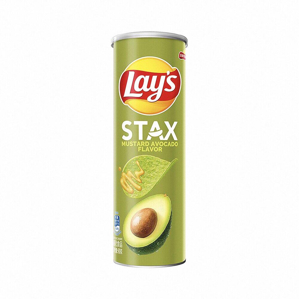 乐事薯片芥末牛油果味罐装西班牙火腿味宿舍宵夜休闲零食膨化食品