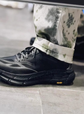 黑武士全黑色 百搭简约 防滑耐磨 户外山系越野跑鞋 轻量休闲鞋