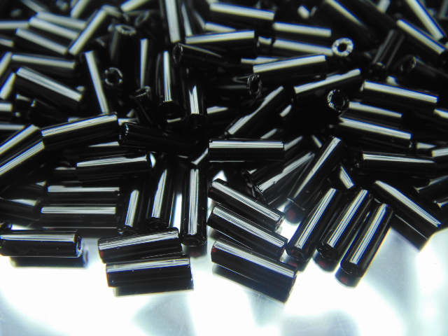 diy3分黑色m748克装玻璃米珠