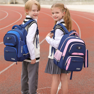 巴布豆新款减负护脊书包男小学生三到六年级一二儿童背包男童女孩