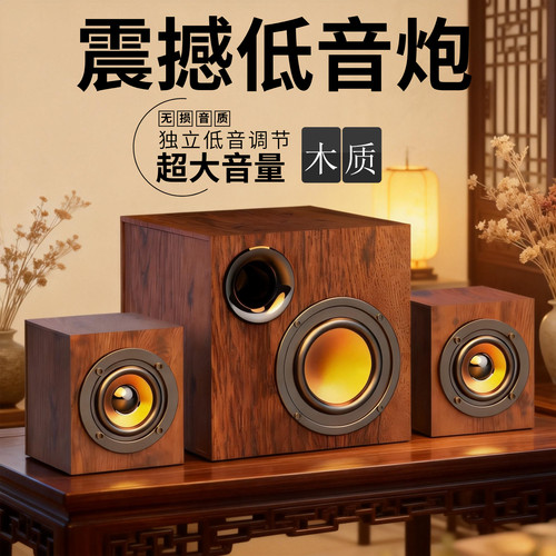 电脑音响台式家用大音量超重低音