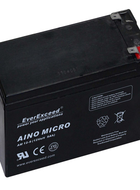 EverExceed蓄电池 AINO MICRO AM12-9 12Volt 9AH 免维护电池