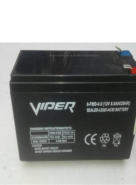 VIPER蓄电池 6-FMD-8.0 12V8.0AH/20HR 免维护可充电电池