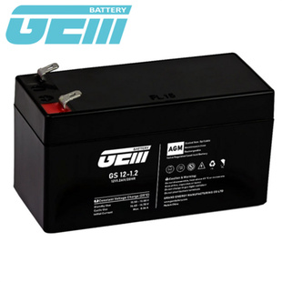 12V1.2AH 1.2 20HR免维护可充电铅酸电池 GS12 GEM蓄电池