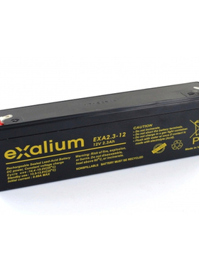 exalium蓄电池 EXA2.3-12 12V2.3AH 免维护可充电铅酸电池