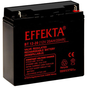 蓄电池 20HR BT12 12V20AH 免维护铅酸电池 EFFEKTA