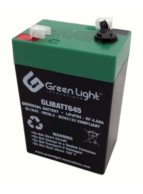 GreenLight蓄电池LIFep04 6V4.5AH电子称 仪器仪表电池