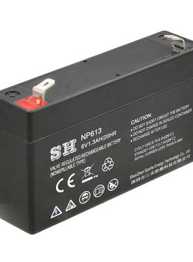 SH蓄电池NP613 6V1.3AH/20HR免维护可充电蓄电池