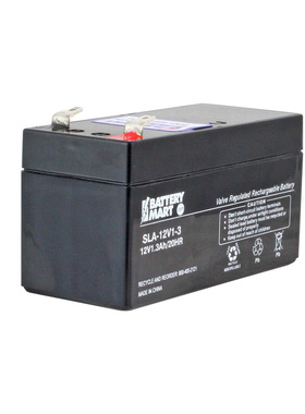 BATTERY MART蓄电池 SLA-12V1-3 12V1.3AH/20HR 免维护铅酸电池