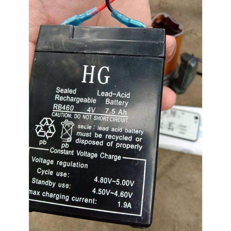 HG蓄电池 RB460 4V7.5AH电子秤 童车 手电筒 探照灯 应急灯电瓶