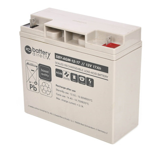 SBY AGM 17AH direct 免维护铅酸电池 12V 蓄电池 battery