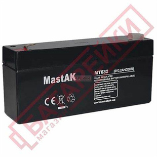 mastAK蓄电池MT632 20HR免维护可充电铅酸电池 6V3.2AH