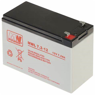 12V7.2AH MWL7.2 免维护可充电电池 POWER蓄电池