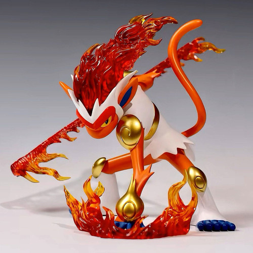 憨憨烈焰猴宝可梦图鉴共鸣神奇宝贝宠物小精灵皮卡丘摆件手办礼物