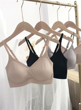 尚品无痕小吊带SP928后搭扣式女士内衣小胸聚拢中厚杯简约文胸罩