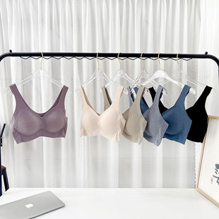 尚品无痕上薄下厚罩杯可拆无痕内衣运动聚拢无钢圈小胸显大文胸女