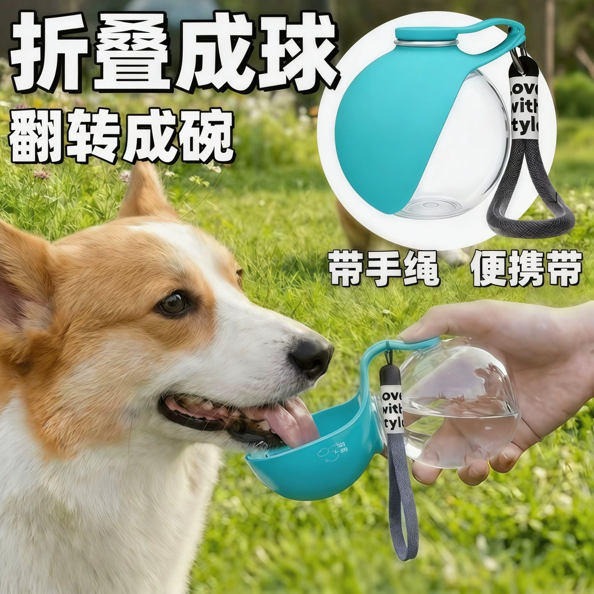 【宠物外出饮水器】可折叠收纳