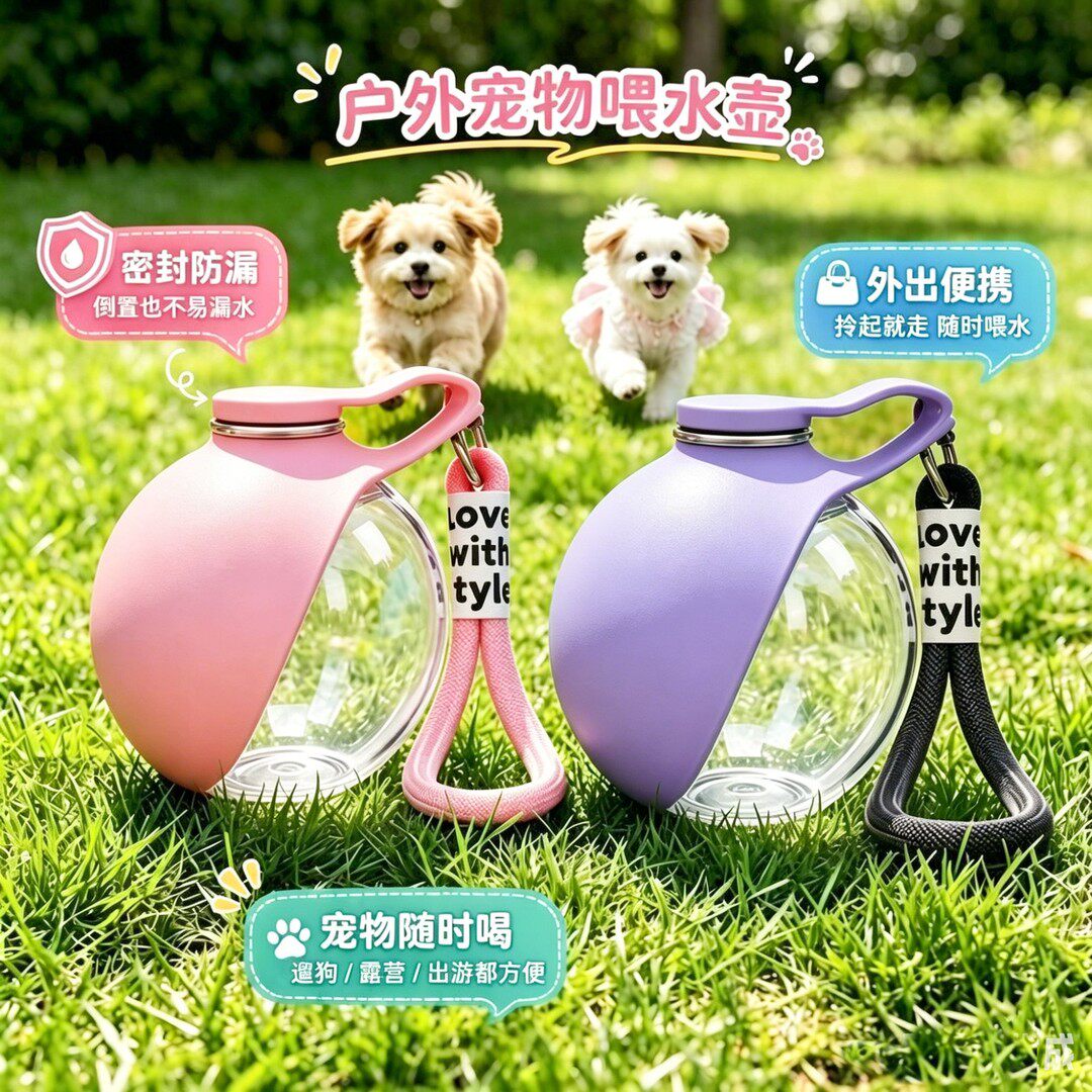 【宠物外出饮水器】可折叠收纳