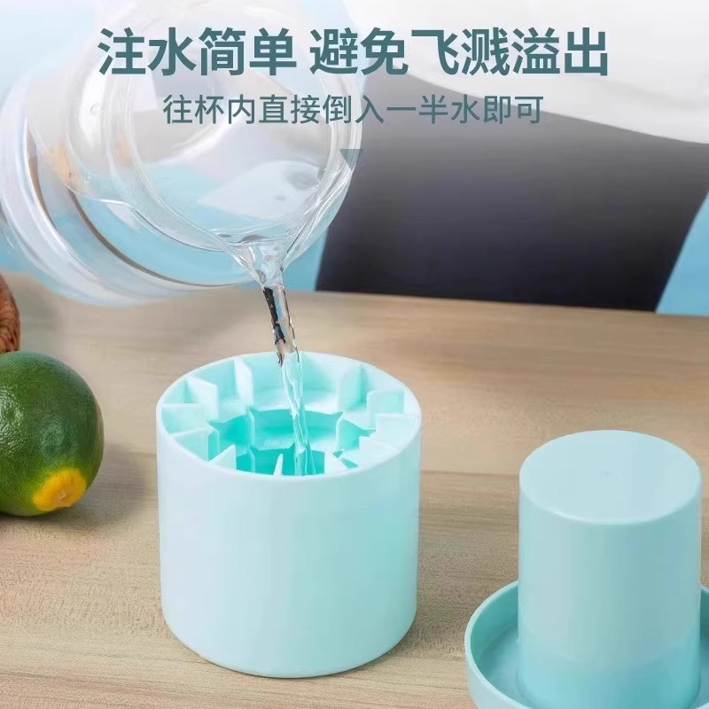 捏捏冰冰格冰块模具速冻器制冰杯制冰冰盒家用冰桶冰盒圆筒存放桶