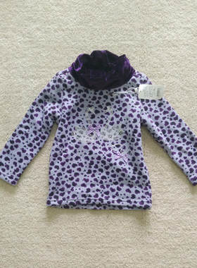 女童高领黄金绒家居服保暖内衣